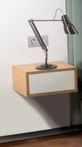 mesita noche moderno flotante liverpool chapa natural laca dormitorio