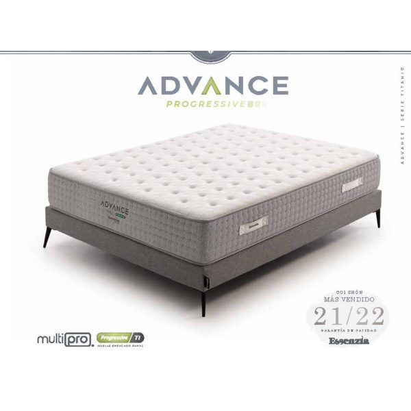 colchon muelles ensacados advance multipro reversible descanso dormitorio anatomico