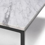 Mesa de Centro cuadrada LOOP detalle marmol moderna