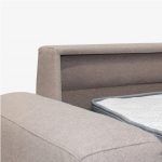 detalle sofa cama moderno cloti tapizado apertura italiana patas madera