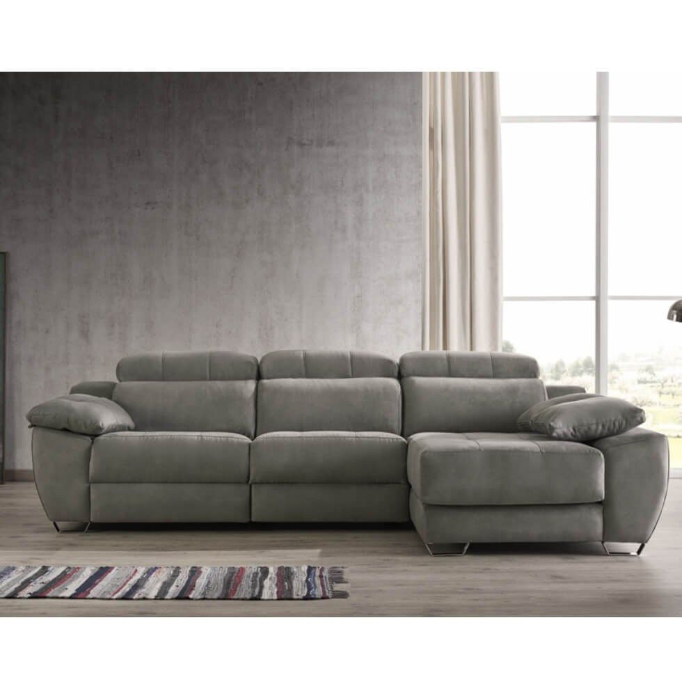 sofa chaiselongue salon moderno air relax electrico abatible tapizado