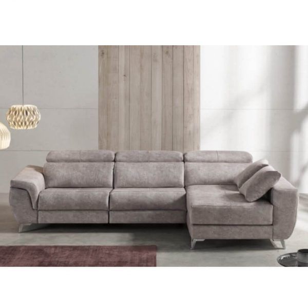 Sofa chaiselongue salon moderno Ocean mecanismo relax electrico