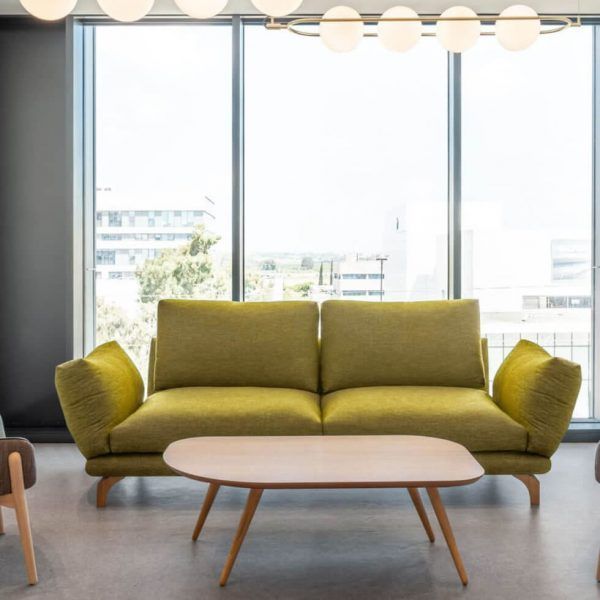 ambiente salon moderno sofa axis brazo reclinable desenfundable