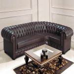 rinconera sofa clasico chester capitoné salon despacho piel tapizado patas madera