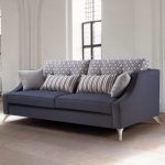 ambiente sofa moderno curve patas metalicas tapizado piel tela