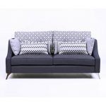 sofa moderno curve salon patas metalicas cromo tapizado