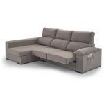 detalle sofa cama chhaiselongue moderno dalia extraible y recinable