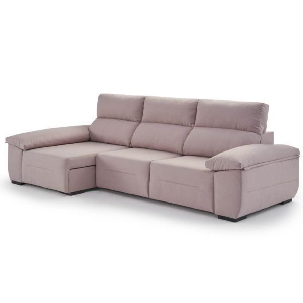 sofa chaiselongue cama esmeralda moderno descanso extraible