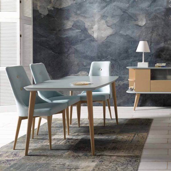 Silla tapizada LIBER moderna ambiente salón comedor nordico