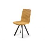 silla salon comedor moderna de metal mira tapizada