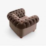 sillon individual cheste clasico capitone autentico