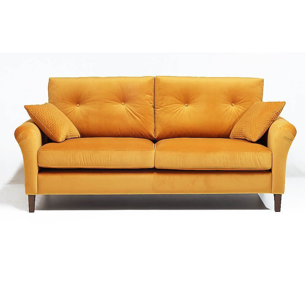 Sofá clásico tapizado patas madera MAYO sofa salon clasico mayo tapizado