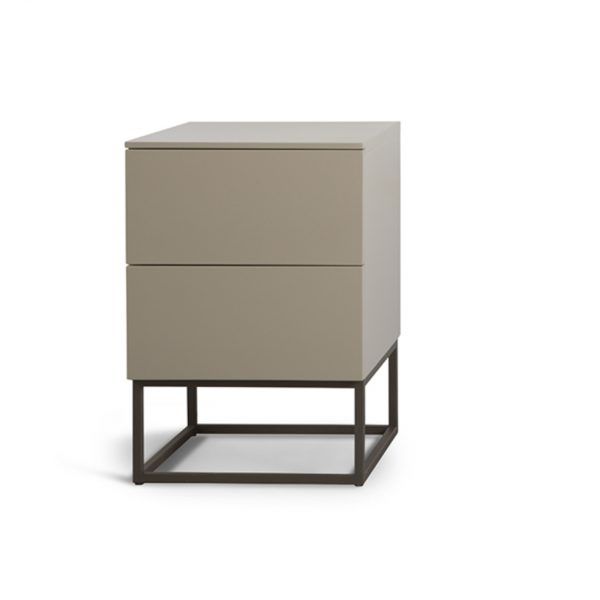 Mesita de noche NEVADA dormitorio moderno cajones