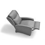 detalle sillon relax moderno blanca tapizado elevador
