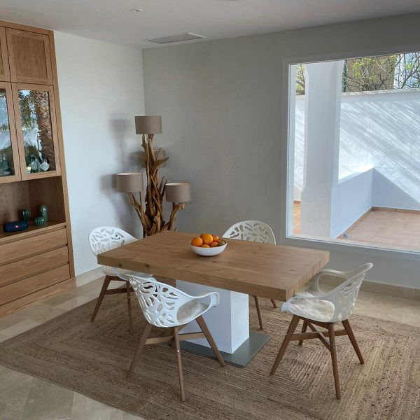 ambiente mesa comedor extensible bergamo rectangular salon