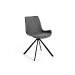 silla comedor giratoria ARCA moderna acero y tapiada