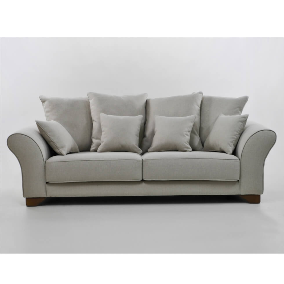 Sofá clásico tapizado modelo BRUNO salón comedor Sofa salon clasico BRUNO tapizado patas madera