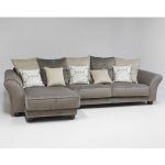 Sofa con chaiselongue salon clasico BRUNO cojines