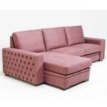 Sofa chaisselongue clasico CINTA capitone en brazos