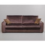 Sofa salon clasico CINTA tapizado capitone en brazos