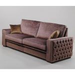 Sofa clasico CINTA capitone autentico en brazos salon