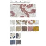 Muestrario tela Margot y Biella Serie 2 colores y tejidos