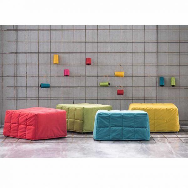 Pouff cama plegable MORFEO dormitorio moderno tapizado