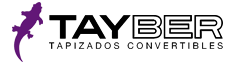 Logotipo Tayber tapizados convertibles modernos