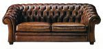 Sofa clasico RETICULUM capitone autentico patas madera