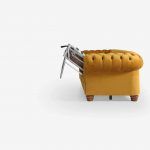 Detalle sofa cama CHESTE clasico sistema apertura 2 pliegues