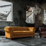 Ambiente sofa capitone CHESTE clasico fijo o cama