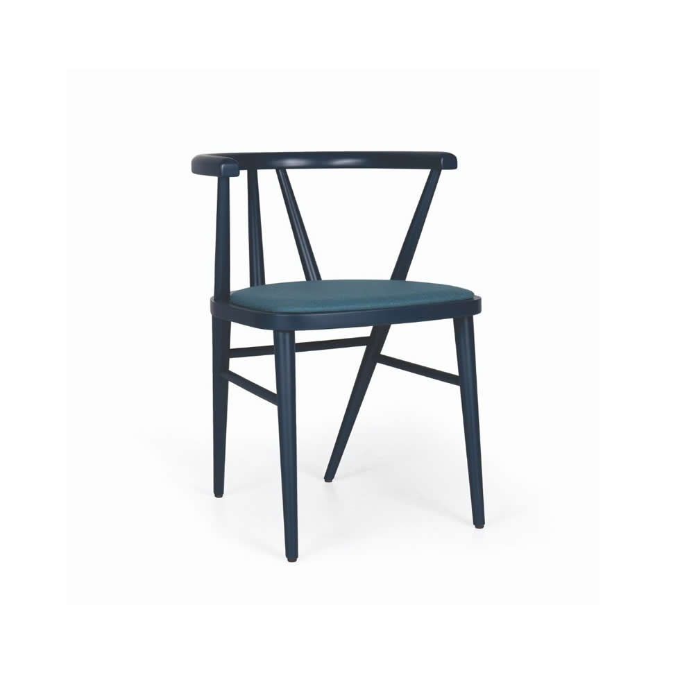 Silla Lorca hostelería madera nórdica asiento tapizado Sillas hosteleria LORCA madera nordica asiento tapizado