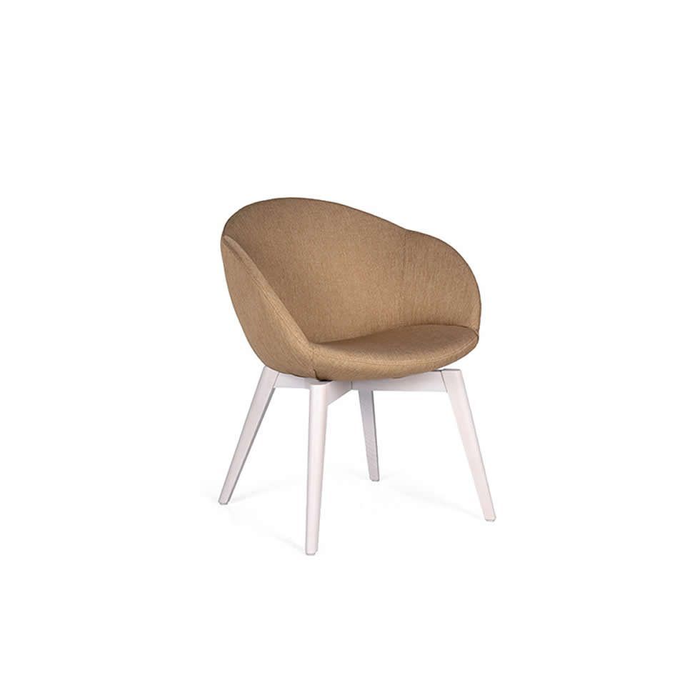 Sillón hostelería moderno Venus moderno en haya tapizado Sillon moderno hosteleria VENUS patas haya tapizado