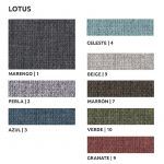 muestras tejido Lotus colords