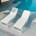 Tumbona hostelerra MAREA apilable aluminio hosteleria jardin