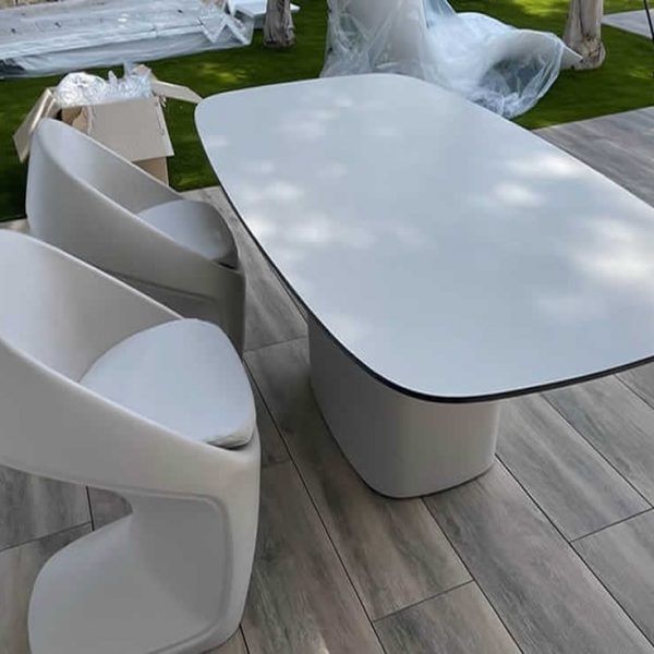 conjunto mesa y sillas exterior o jardin moderno vanguardista