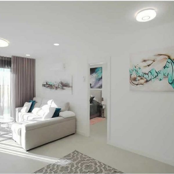 Sofá chaiselongue moderno mesa centro ovalada Spool