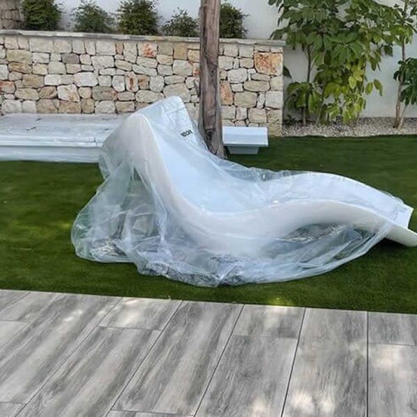 tumbona con forma vanguardista mueble exterior