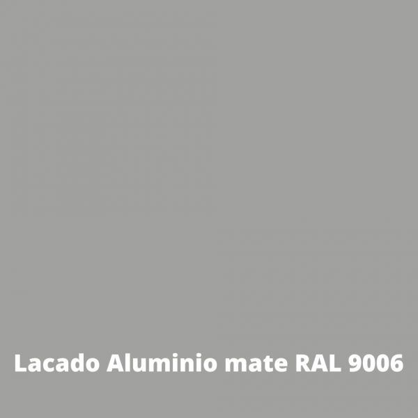 muestra en lacado aluminio mate ral9006 muebles modernos