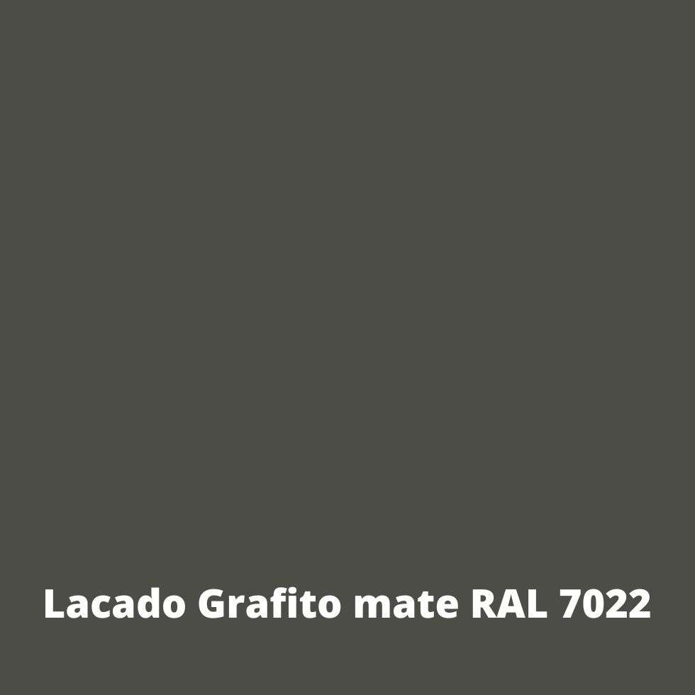 muestra en lacado grafito mate ral7022 muebles modernos