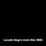 muestra en lacado negro mate ral7023 anzadi mobiliario