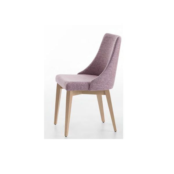 silla noa moderna nordica tapizada madera salon comedor hosteleria contract