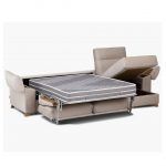 detalle sofa cama chaiselongue moderno patas madera tapizado apertura italiana arcón abatible