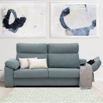 sofa cama violeta moderno salon tapizado descanso apertura italiana arcon