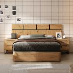 Dormitorio con canapé y 2 mesitas SCARLET en moderno - Imagen 2