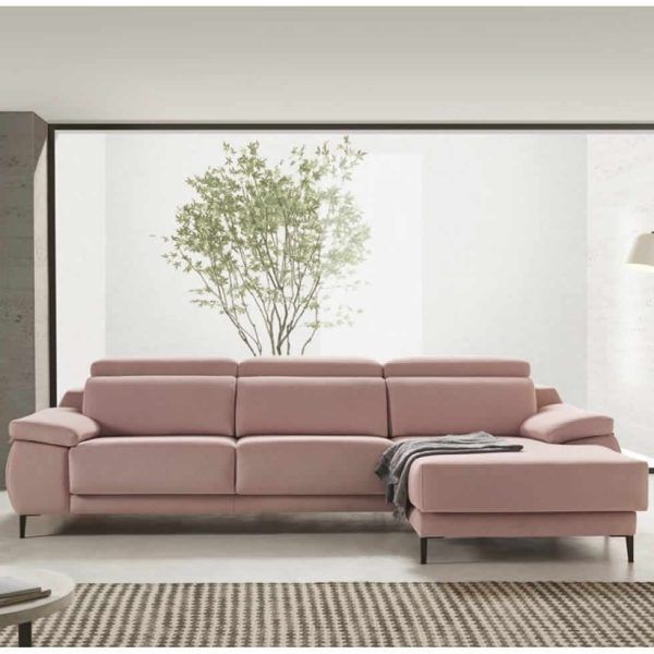 ambiente sofa chaiselongue moderno deslizante abatible desenfundable patas metalicas