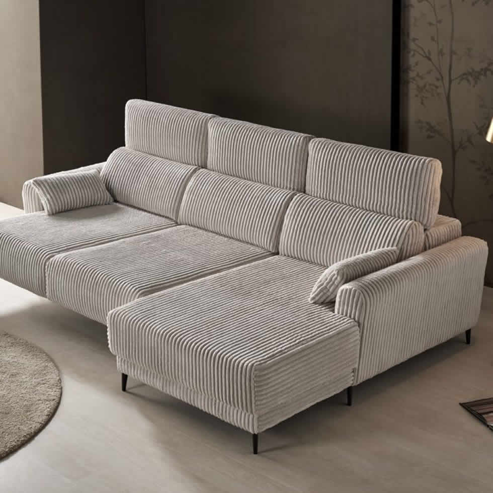 detalle sofa moderno mikado extraible deslizante abatible tapizado confort relax