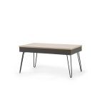 mesa centro rectangular moderna elevable keops acero