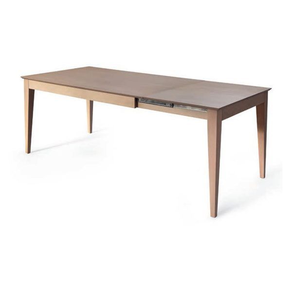detalle extensible mesa comedor pandora rectangular moderna haya nordica