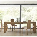 ambiente mesa comedor rectangular extensible moderna fannia chapa natural